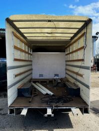 Horsebox conversion - 3.5 tonne horsebox, Vauxhall Movano box style under construction